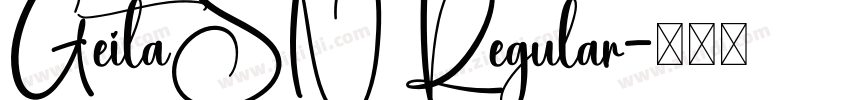 GeitaSN Regular字体转换
